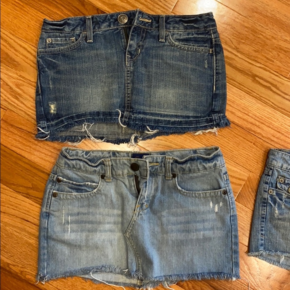 Aeropostale size 1/2 denim skirts and shorts